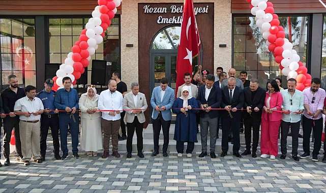 Kozan'da emeklilere özel sosyal tesis hizmete açıldı
