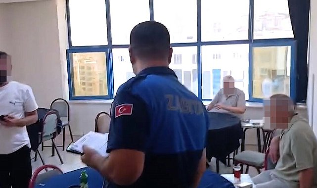 Kumar oynandığı tespit edilen ruhsatsız iş yeri mühürlendi