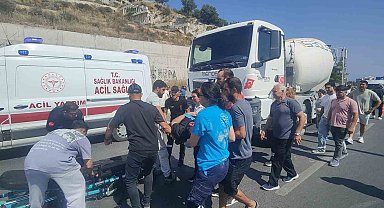 Kuşadası'nda beton mikserinin çarptığı yaya hayatını kaybetti