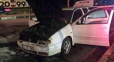 Kütahya'da araç yangını