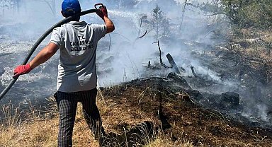 Kütahya'da orman yangını: Ekipler havadan ve karadan müdahale ediyor