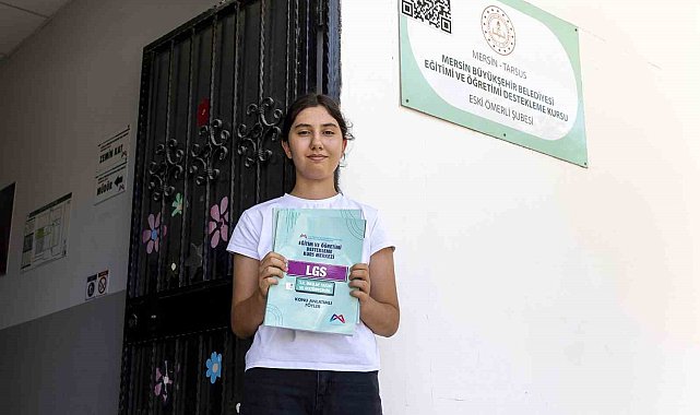 LGS'de Tarsus birincisi Mersin Büyükşehir Belediyesi kurs merkezinden