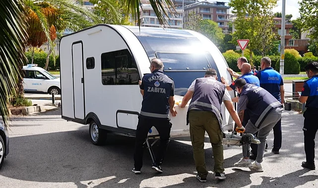 Maltepe sahilinde karavan denetimleri