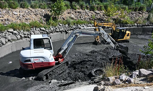 Manisa'da Safran Deresi temizleniyor