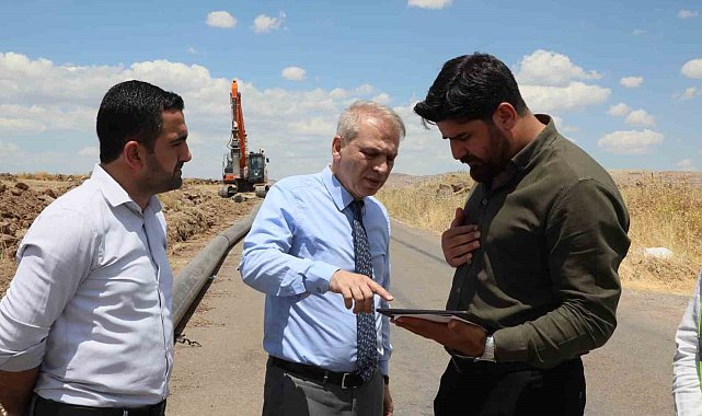 Mardin'in en büyük grup içme suyu hattında yenileme çalışmaları sürüyor