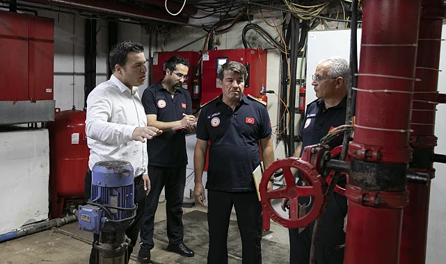 Mersin İtfayesi yangın güvenliği denetimlerini sürdürüyor