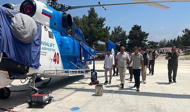 Mersin'de yangın ekibinin çalışmaları yerinde incelendi