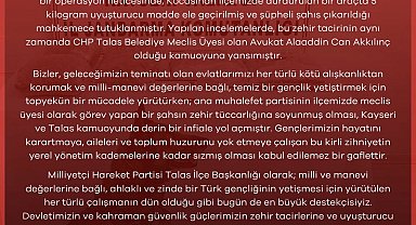 MHP'den uyuşturucuyla yakalanan CHP'li meclis üyesine tepki