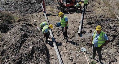 Milas Dörttepe'de içme suyu terfi hattı yenilendi