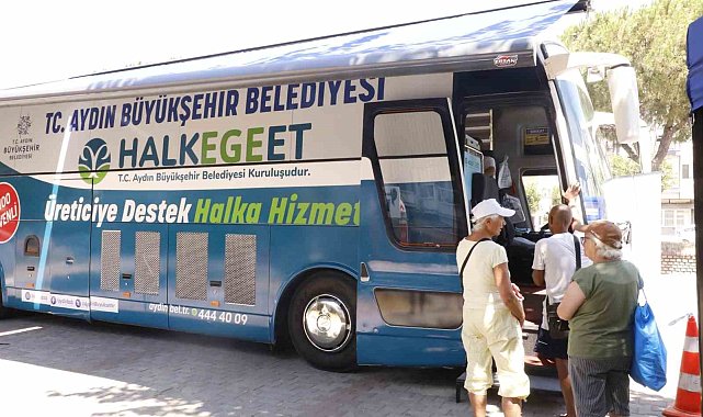 Mobil Halk Ege Et bu kez Güzelçamlı'da vatandaşlarla buluştu