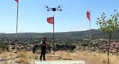 Muğla'da ziraat yangınlarına dron destekli denetim
