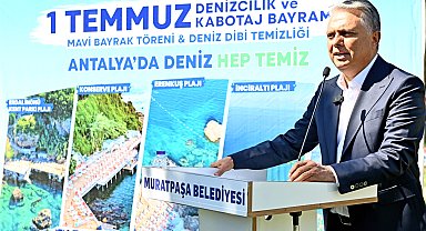 Muratpaşa'nın 5 halk plajına bir kez daha mavi bayrak