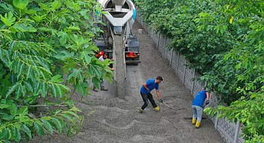 Ordu Ünye Hanyanı Mahallesi'ne beton yol