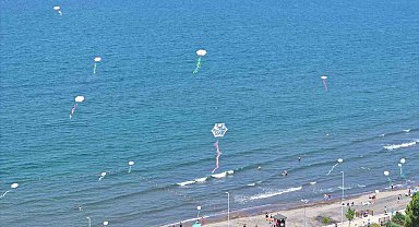 Ordu'da 120 uçurtma çocukların mutluluğuyla gökyüzünde buluştu