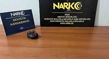 Ordu'da uyuşturucu operasyonunda 1 tutuklama