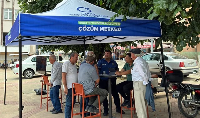 Ordu'da 153 Çözüm Merkezi İkizce'de vatandaşlarla buluştu