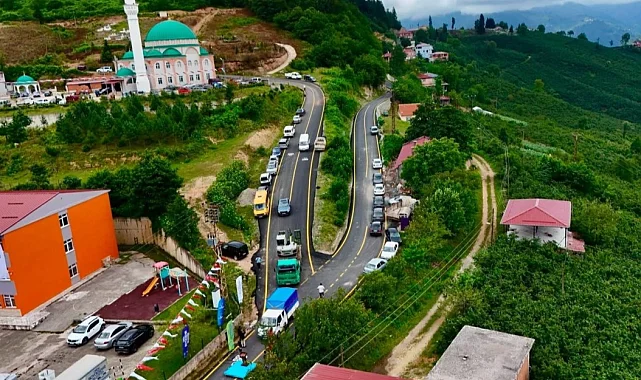 "Ordu'da 5 Km'lik grup yolu açılışı yapıldı
