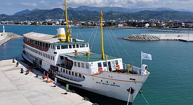 Ordu'da Şehit Necati Gürkaya Gemisi ilk seferini yaptı