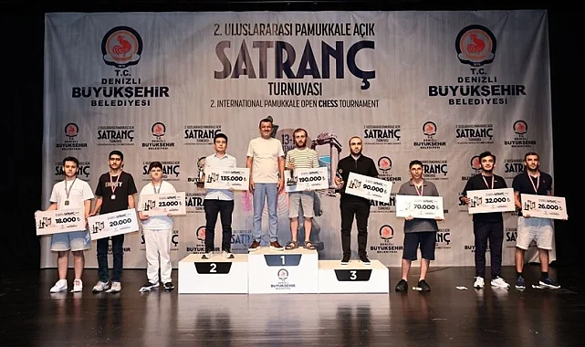 Pamukkale Açık Satranç Turnuvası şampiyonlarını buldu