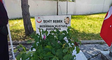 PKK'nın şehit ettiği 11 aylık Bedirhan bebek ve annesi unutulmadı
