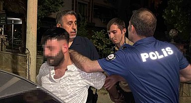Polise direnip kaçtı, otopark girişinde böyle yakalandı