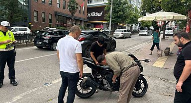 Samsun'da motosiklet SUV araca çarptı: 1 yaralı