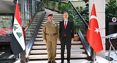 Savunma Sanayii Başkanı Görgün, Irak Silahlı Kuvvetleri Başkomutanlık Ofis Müdürü Orgeneral Al-Shammari'yi makamında ağırladı