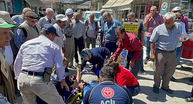 Sedyedeki yaralıya "Yat lan yat" diyen vatandaş herkesi güldürdü