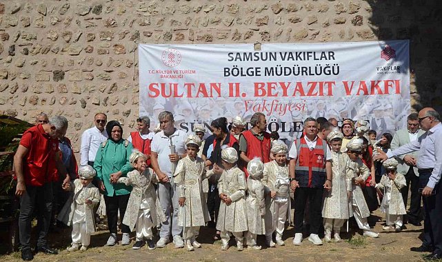 Sinop'ta 25 çocuk için sünnet şöleni