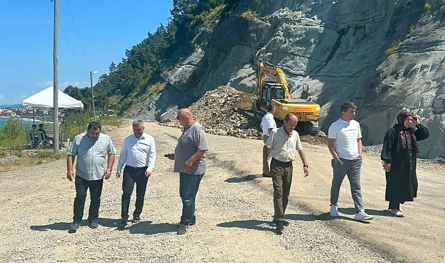 Sinop'ta yol ve Köy Yaşam Merkezi çalışmaları
