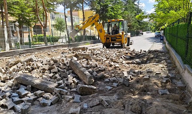 Sungurlu'da Çorum FK Sokağı'nda çalışmalar başladı