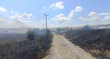 Susurluk'ta korkutan yangın
