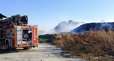 Susurluk'ta otluk alanda çıkan yangın söndürüldü