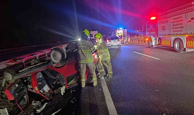 Susurluk'ta trafik kazası: 1'i çocuk 5 yaralı