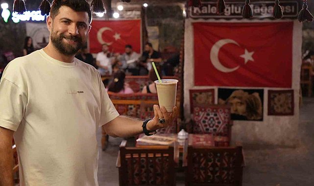 Tarihi mağarada serinleten lezzet: Soğuk menengiç kahvesi