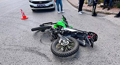 Tavşanlı'da otomobil ile motosiklet çarpıştı: 1 yaralı
