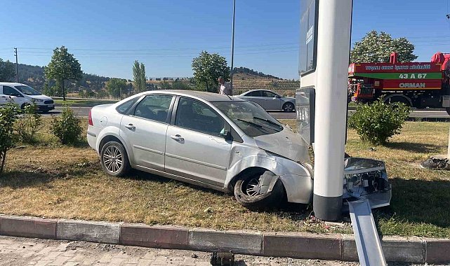 Tavşanlı'da trafik kazası: 2 yaralı