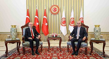 TBMM Başkanı Kurtulmuş, CHP Genel Başkanı Kılıçdaroğlu ile görüştü