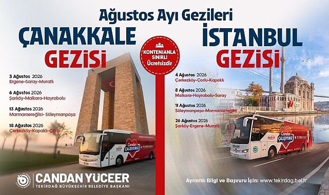 Tekirdağ'da tarih ve kültür gezileri için Ağustos takvimi belli oldu