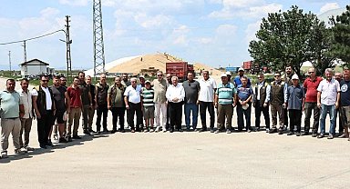 TMO'dan İpsala'da hasat ve alım çalışmalarına yerinde inceleme