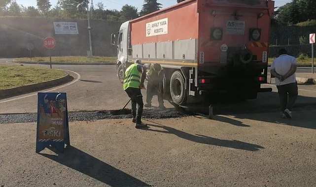 Trabzon'da altyapı sonrası yollar yenileniyor