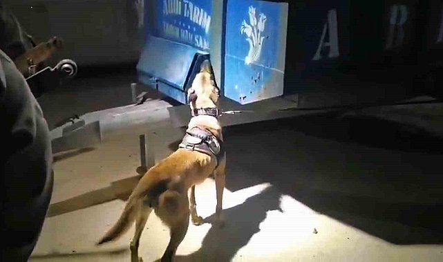 Traktörün kasasından uyuşturucu çıktı