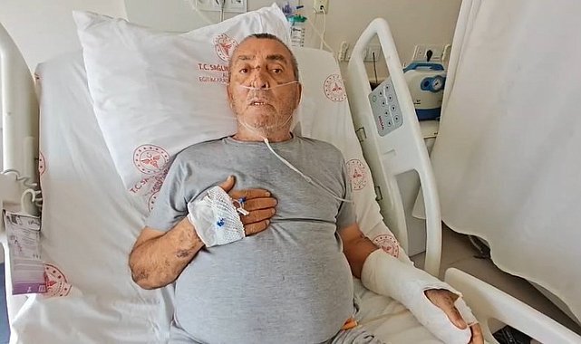 Tur otobüsünün sıkıştırdığını iddia ettiği motosiklet sürücüsü ağır yaralandı