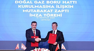 Türkiye ile KKTC arasında doğal gaz boru hattı için tarihi adım