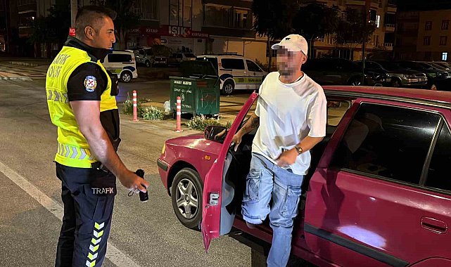 Uygulamada alkollü yakalanan sürücünün ehliyetine el konuldu