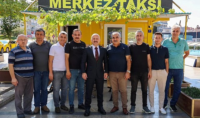 Vali Varol, güne taksi durağında başladı