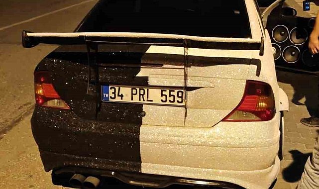 Vatandaşın ihbarı sonuç verdi: Gürültü yapan araç trafikten men edildi