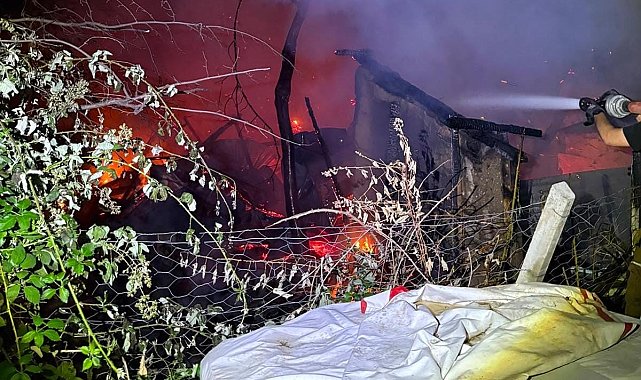 Yanan barakada mahsur kalan 60 yaşındaki adam hayatını kaybetti