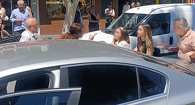 Yaya geçidinde çarpışma sonrası tansiyon yükseldi: "Yayaları ezip geçelim mi?"