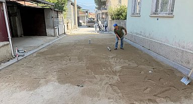 Yenipazar'da eskiyen yollar modern görünüme kavuşuyor